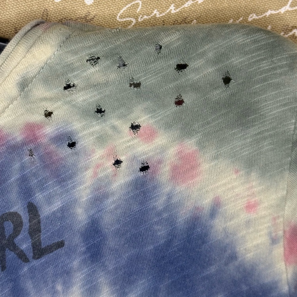 Magnolia Pearl Tie-Dye Love Top - Pink, Blue, White - Picture 12 of 12